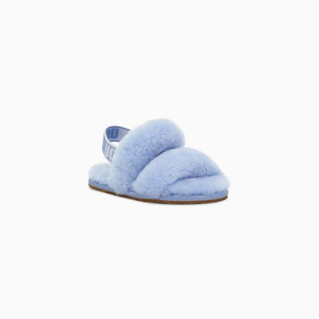 UGG Oh Yeah Light Blue Slippers for Toddlers (VTRN63841)